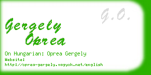 gergely oprea business card